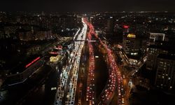 İstanbul'da yüzde 90’a ulaşan trafik havadan görüntülendi