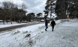 Kazdağları yılın son günlerinde beyaza boyandı (Video)