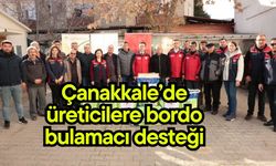 Çanakkale’de üreticilere bordo bulamacı desteği