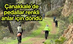 Çanakkale’de pedallar renkli anlar için döndü