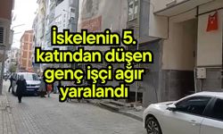 İskelenin 5. katından düşen genç işçi ağır yaralandı