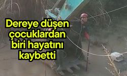 Dereye düşen çocuklardan biri hayatını kaybetti