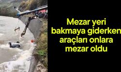 Mezar yeri bakmaya giderken araçları onlara mezar oldu