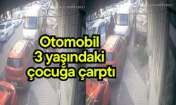 Otomobil 3 yaşındaki çocuğa çarptı (Video)