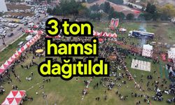 3 ton hamsi dağıtıldı (Video)