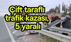 Çift taraflı trafik kazası, 5 yaralı