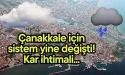 Çanakkale için sistem yine değişti! Kar ihtimali...