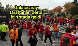 Galatasaray taraftarları derbi için stada geldi
