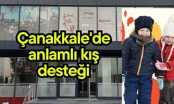 Çanakkale'de anlamlı kış desteği