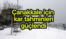 Çanakkale için kar tahminleri güçlendi