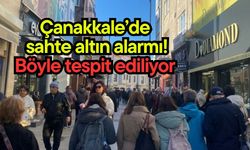 Çanakkale’de sahte altın alarmı (Video)