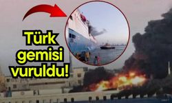 Türk gemisi vuruldu! (Video)