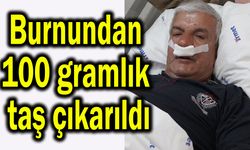 Burnundan 100 gramlık taş çıkarıldı