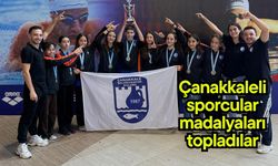 Çanakkaleli sporcular madalyaları topladılar