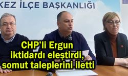 CHP’li Ergun iktidarı eleştirdi, somut taleplerini iletti
