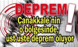 Çanakkale’nin o bölgesinde çok sayıda deprem oluyor