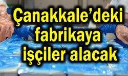 Çanakkale’deki fabrikaya işçiler alacak