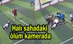 Halı sahadaki ölüm kamerada (Video)