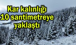 Kar kalınlığı 10 santimetreye yaklaştı (Video)