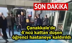 Çanakkale’de yüksekten düşen öğrenci hastaneye kaldırıldı