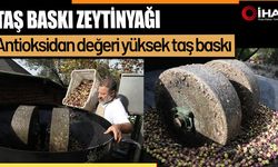 Zeytinyağında taş baskı yöntemini sürdürüyor (Video)