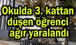 Okulda 3. kattan düşen öğrenci ağır yaralandı