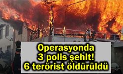 Operasyonda 3 şehit, 8 polis ve 1 bekçi yaralı