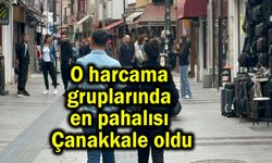 O harcama gruplarında en pahalısı Çanakkale oldu