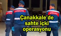 Çanakkale’de sahte içki operasyonu (Video)