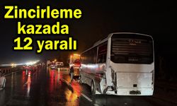 Zincirleme kazada 12 yaralı
