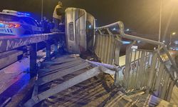 E-5 yan yolda kaza: 2 yaralı