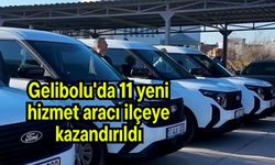 Gelibolu'da 11 yeni hizmet aracı ilçeye kazandırıldı