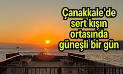 Çanakkale’de sert kışın ortasında güneşli bir gün (Video)