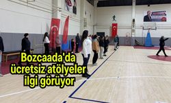 Bozcaada'da ücretsiz atölyeler ilgi görüyor
