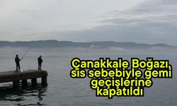 Çanakkale Boğazı, sis sebebiyle gemi geçişlerine kapatıldı (Video)