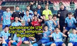 Çanakkale'de U14 Ligi’nde şampiyon Bigaspor!