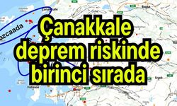 Çanakkale deprem riskinde birinci sırada