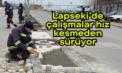 Lapseki’de çalışmalar hız kesmeden sürüyor
