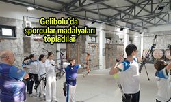 Gelibolu’da sporcular madalyaları topladılar