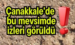Çanakkale'de bu mevsimde izleri görüldü