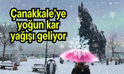 Çanakkale'ye yoğun kar yağışı geliyor