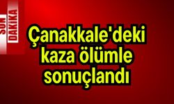 Çanakkale'deki kaza ölümle sonuçlandı