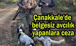 Çanakkale'de belgesiz avcılık yapanlara ceza