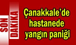 Çanakkale’de hastanede yangın paniği