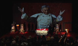 Usta tiyatrocu Haldun Dormen için Harbiye'de tören düzenlendi (Video)