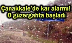 Çanakkale’de kar alarmı! O güzergahta başladı (Video)