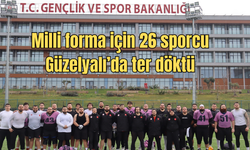 Milli forma için 26 sporcu Güzelyalı’da ter döktü
