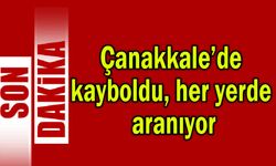Çanakkale’de kayboldu, her yerde aranıyor