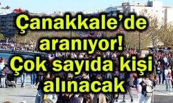 Çanakkale’de aranıyor! Çok sayıda kişi alınacak
