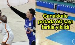 Çanakkale potada 60 sayı farkla yıkıldı